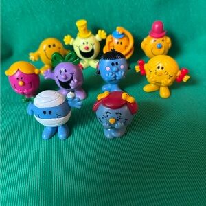Vintage Arbys Mr Men Little Miss figure lot of 10 1971-1984